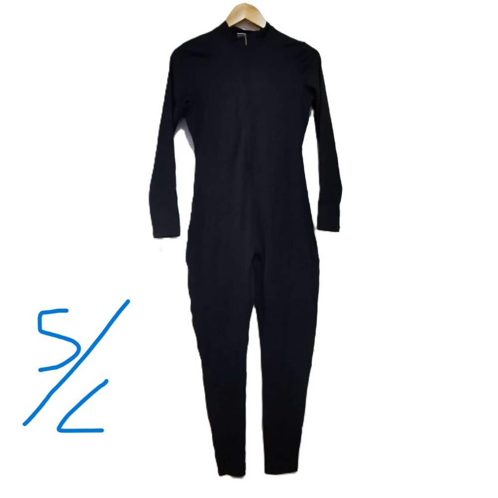 Womens  Workout Jumpsuit Zip Up Rompers Long Sleeve Yoga Unitard Full  Length - Picture 6 of 16